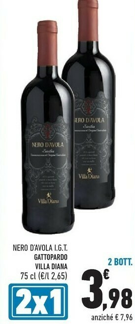 Conad Gattopardo Nero d'Avola offerta