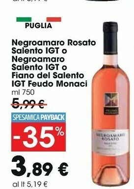 Feudo monaci Negroamaro Salento 750 G(ml)