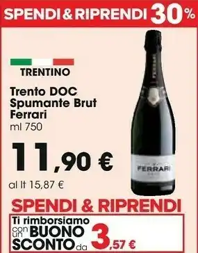 Carrefour Ferrari Trento Doc Spumante Brut offerta