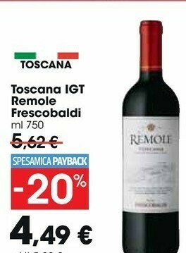 Carrefour Market Frescobaldi Toscana IGT Remole offerta