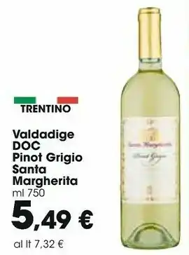 Carrefour Santa margherita Valdadige Doc Pinot Grigio offerta