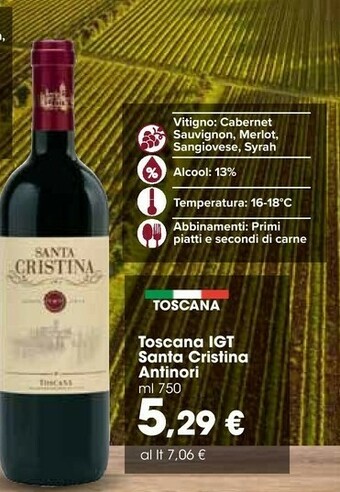 Carrefour Market Santa cristina Rosato Toscana 750 G(ml) offerta