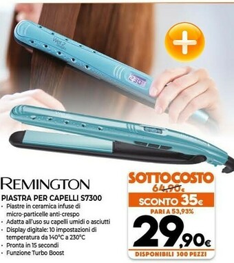 Expert Remington S7300 Messa In Piega Piastra Per Capelli Caldo Nero, Blu offerta