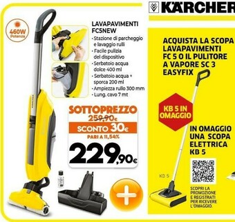 Expert Kärcher Lavapavimenti FC5NEW offerta