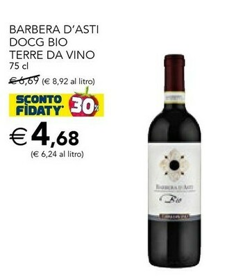 Esselunga Terre da vino Barbera Asti Docg Bio offerta