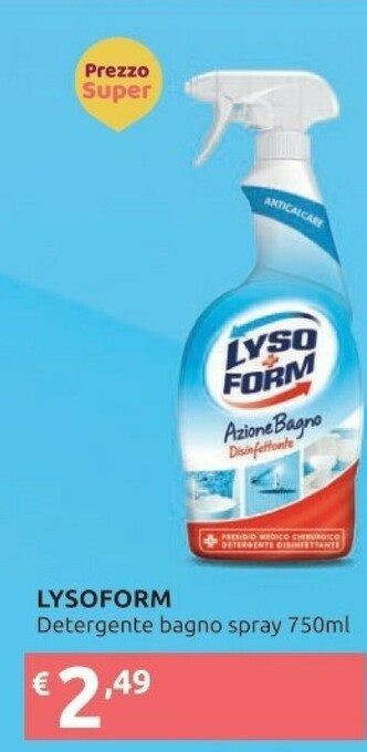 Ipersoap Lysoform Pulizia bagno offerta