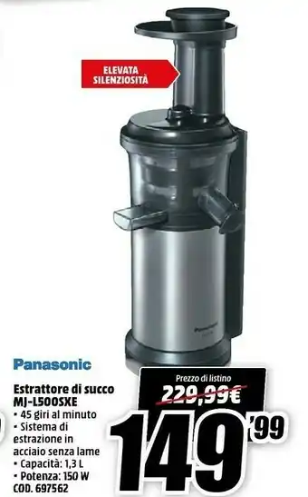 MediaWorld Panasonic Forno elettrico offerta