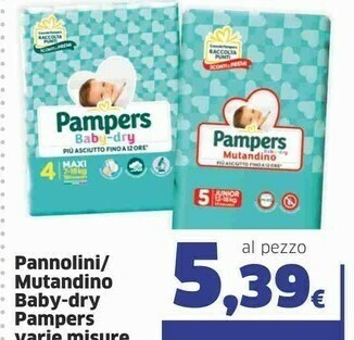 Sigma Pampers Baby Dry offerta