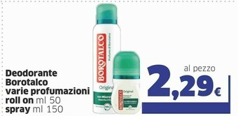 Sigma Borotalco Deodorante offerta