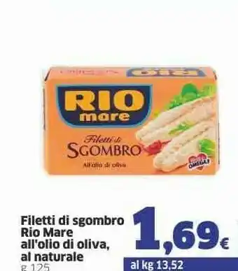 Sigma Rio Mare Filetti di sgombro offerta
