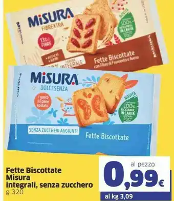 Sigma Misura Fette biscottate offerta