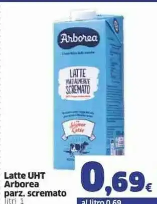 Sigma Arborea Latte parzialmente scremato offerta