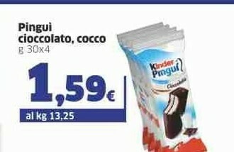 Sigma Kinder Pinguì offerta