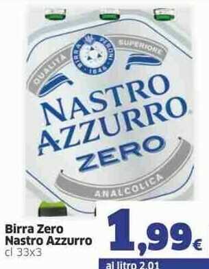 Sigma Nastro Azzurro Birra offerta