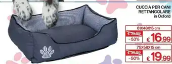 Satur Cuccia Per Cani Rettangolare In Oxford 61x48x15 Cm offerta
