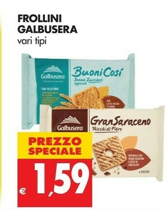 Tigros Galbusera Frollini offerta
