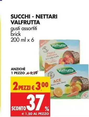 Tigros Valfrutta Succhi di frutta offerta