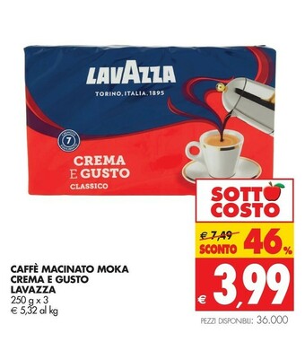 Tigros Lavazza Caffè offerta