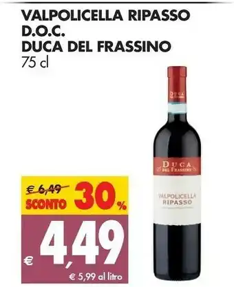 Duca del frassino Vino