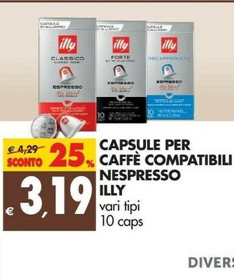 Tigros Illy Caffè offerta