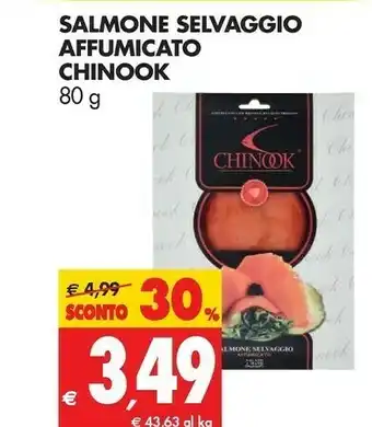 Tigros Chinook Salmone affumicato offerta