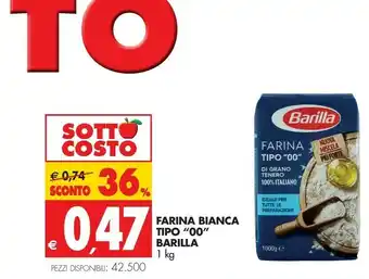 Tigros Barilla Farina 00 offerta