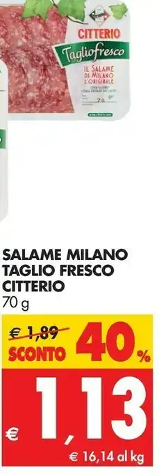 Tigros Citterio Salame milano offerta