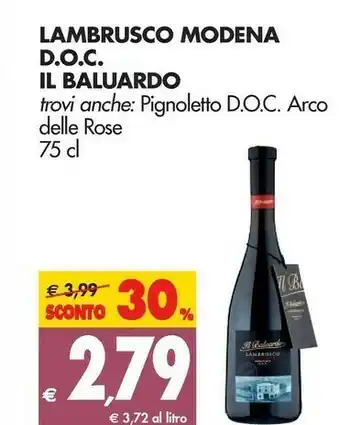Tigros Casa Modena Lambrusco offerta