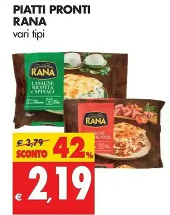 Tigros Rana Cibi pronti offerta