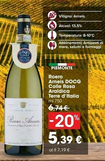 Carrefour Terre d'Italia Vino bianco offerta