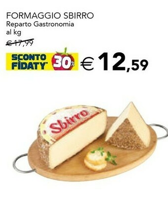 Esselunga Formaggio Sbirro offerta