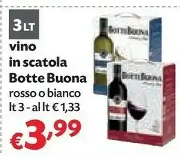 Pam Botte buona Vino Rosso offerta