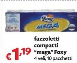 Pam Foxy Fazzoletti Compatti Mega offerta