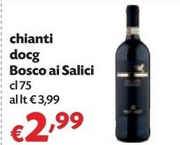 Pam Bosco Ai Salici Chianti Docg offerta