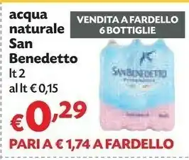 Pam San Benedetto Acqua Minerale Naturale 2000 G(ml) offerta