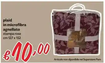 Plaid In Microfibra Agnellato