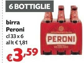 Pam Peroni Birra 330 G(ml) offerta