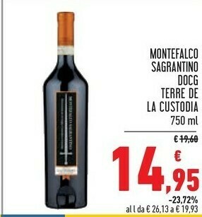 Conad Terre De La Custodia Montefalco Sagrantino DOCG offerta
