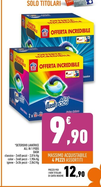 Conad Superstore Dash Detersivo lavatrice offerta