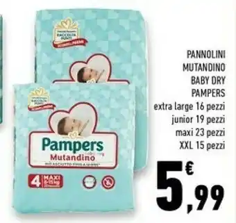 Conad Superstore Pampers Baby Dry offerta
