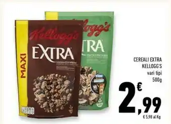 Conad Kelloggs Cereali offerta