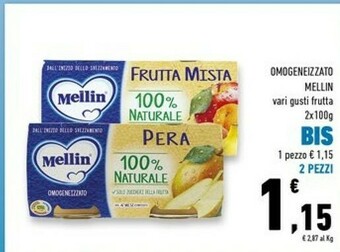Conad Mellin Omogeneizzati offerta