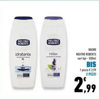 Conad Neutro Roberts Bagnoschiuma offerta