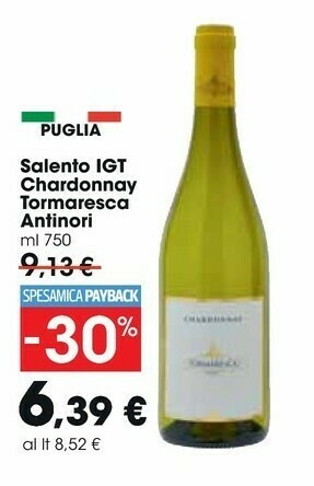 Carrefour Market Antinori Salento Igt Chardonnay Tormaresca offerta