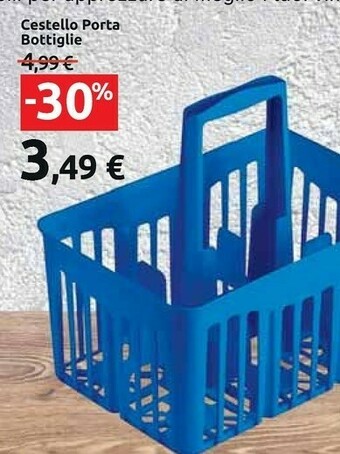 Carrefour Market Cestello Porta Bottiglie offerta