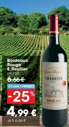 Carrefour Market E. Reullier Bordeaux Rouge offerta