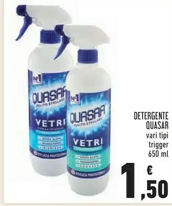 Conad Quasar Detergente Spray Vetri offerta