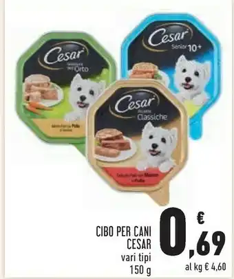 Conad Cesar Cibo Per Cani Pate Classiche offerta