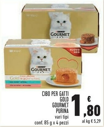 Conad Purina Cibo Per Gatti Gold Gourmet offerta