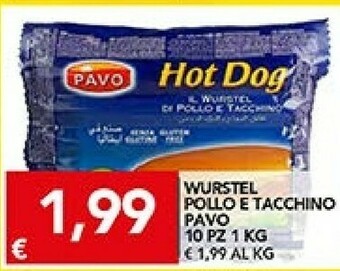 TuoDi Pavo Wurstel di pollo offerta